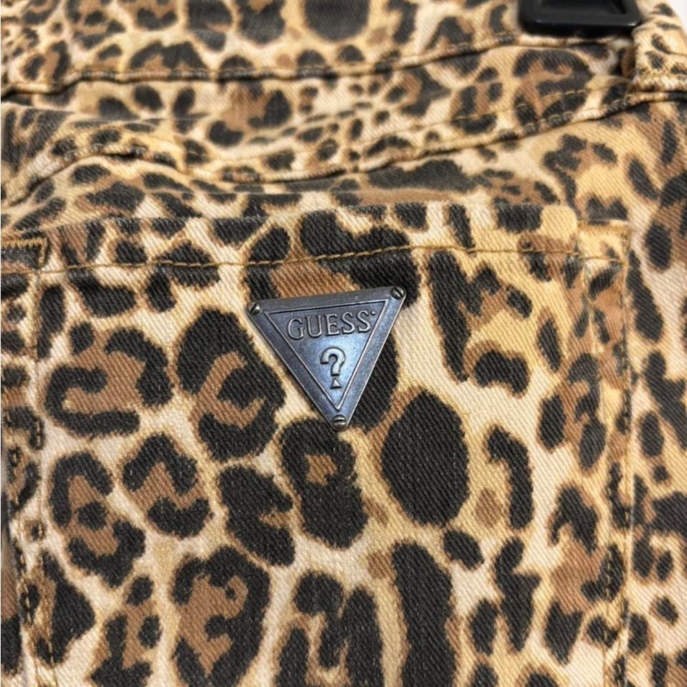 Vintage Guess Los-rise Cheetah Print Skinny Jeans - Picture 4 of 4